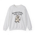 Badger Bow Accessory Sweatshirt Funny Fauna Gift Women Cartoon Sweatshirt Hair Bow Sweatshirt Humor Fan Comic Sweatshirt Wildlife Graphic Old School Glimmers