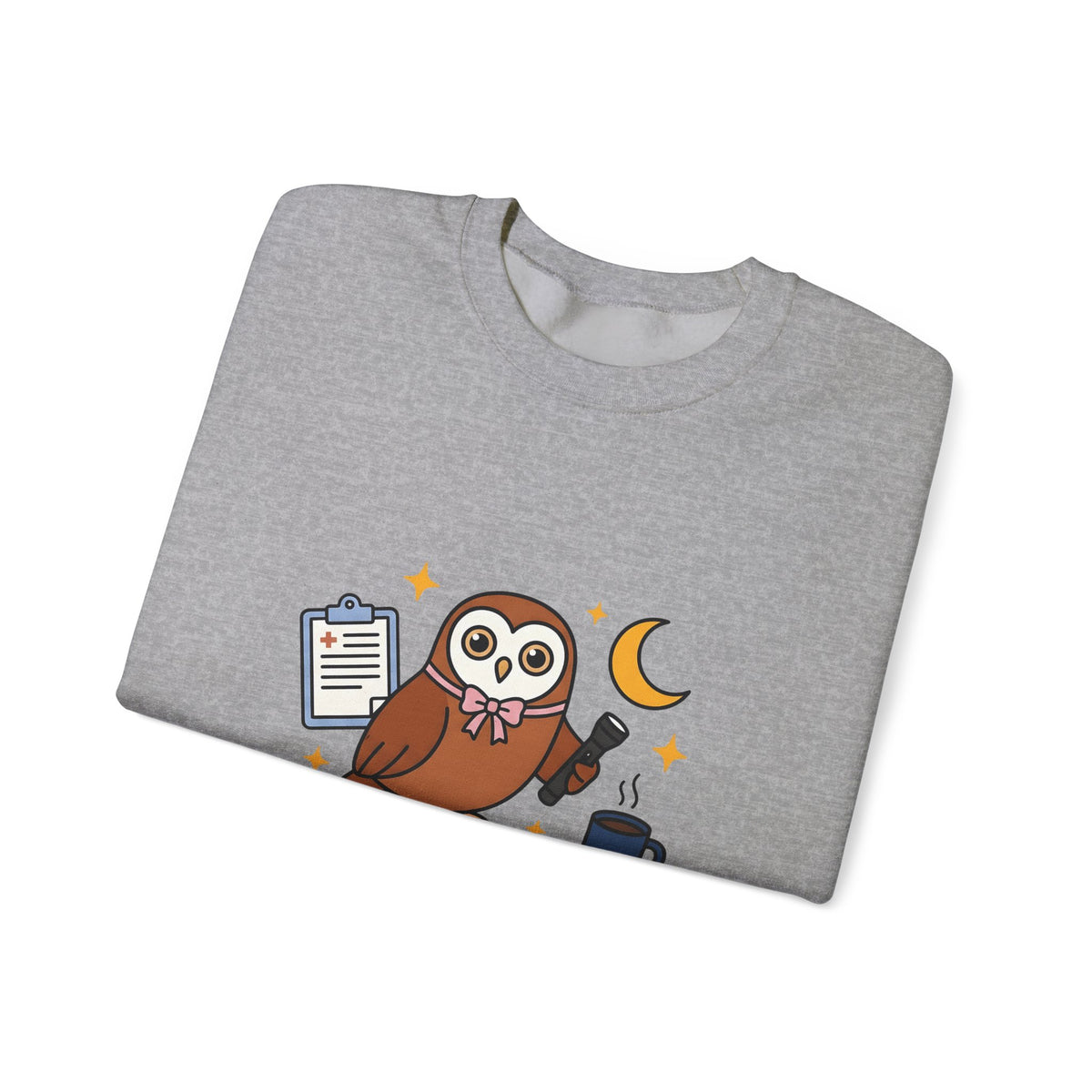 Owl Nurses Espresso Gift Comic Owl Sweatshirt