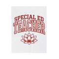 Lotus Petal Blanket Teacher Recognition Gift Women Faded Blanket Waterlily Blanket Educator Enthusiast Distressed Blanket Appreciation Graphic