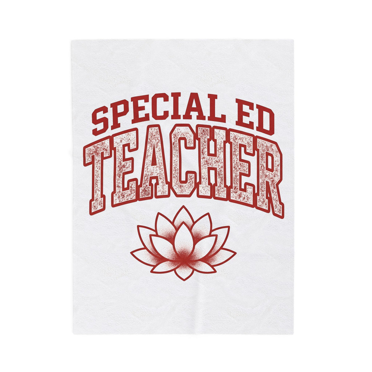 Lotus Petal Blanket Teacher Recognition Gift Women Faded Blanket Waterlily Blanket Educator Enthusiast Distressed Blanket Appreciation Graphic