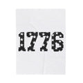 Star Pattern Digits 4Th Of July America Gift Grunge Number 4Th Of July Fan Blanket