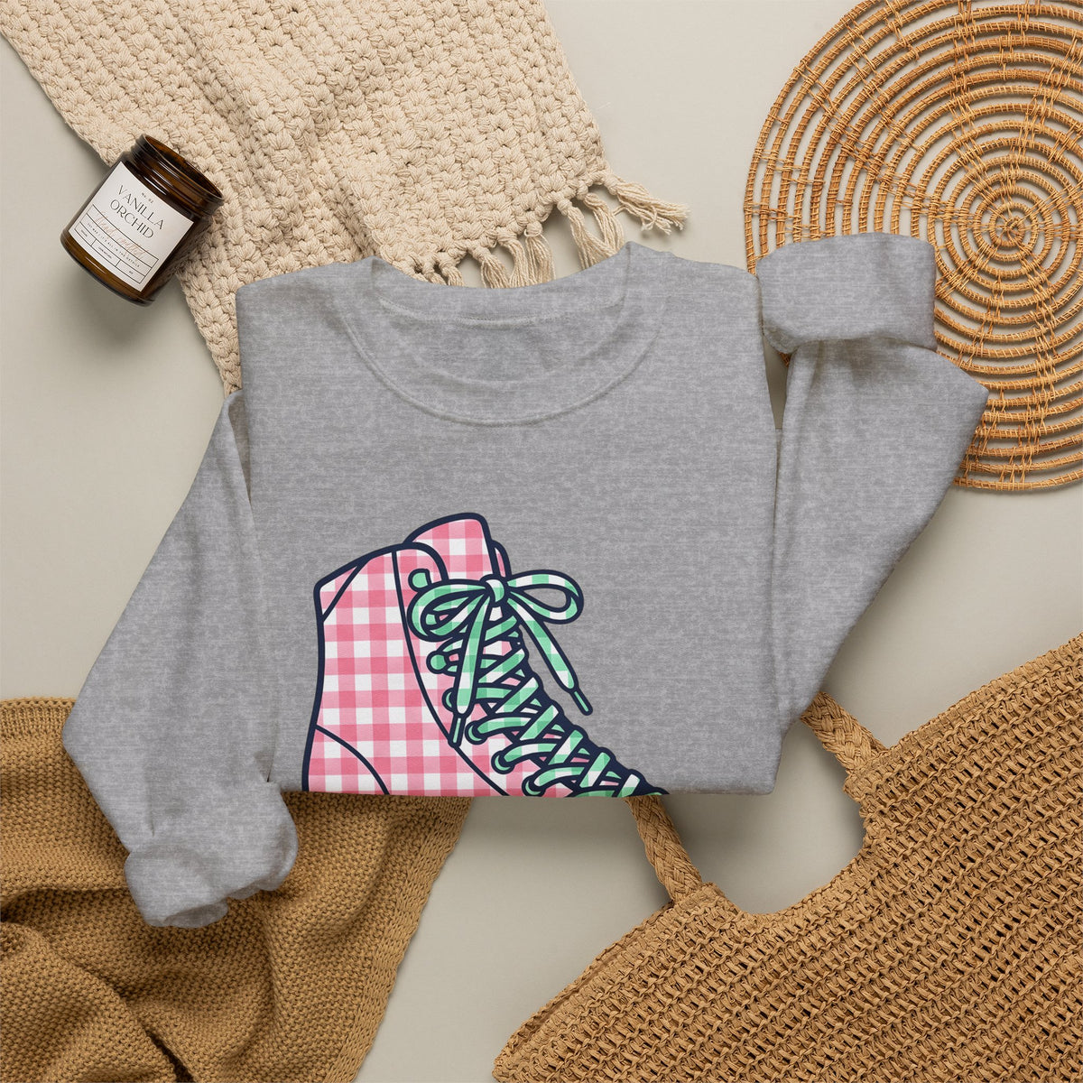 Roller Skates Sweatshirt Roller Skating Classic Gift Women Cute Sweatshirt Roller Skating Sweatshirt Roller Derby Fan Kawaii Sweatshirt Retro Graphic Nostalgic
