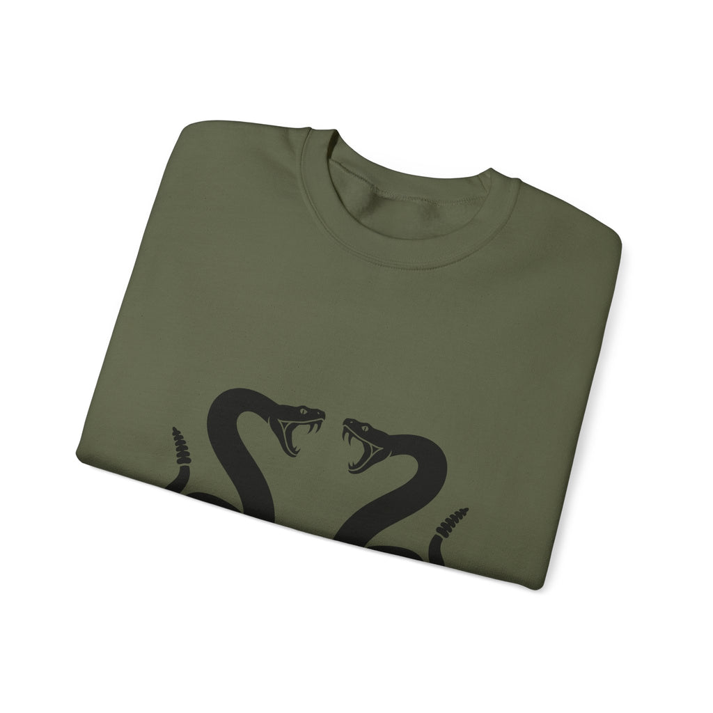 Rattlesnake Pair Sweatshirt Cowgirl Animal Gift Women Bold Sweatshirt Rattler Sweatshirt Rodeo Fan Graphic Design Illustration Western Mirrored Design