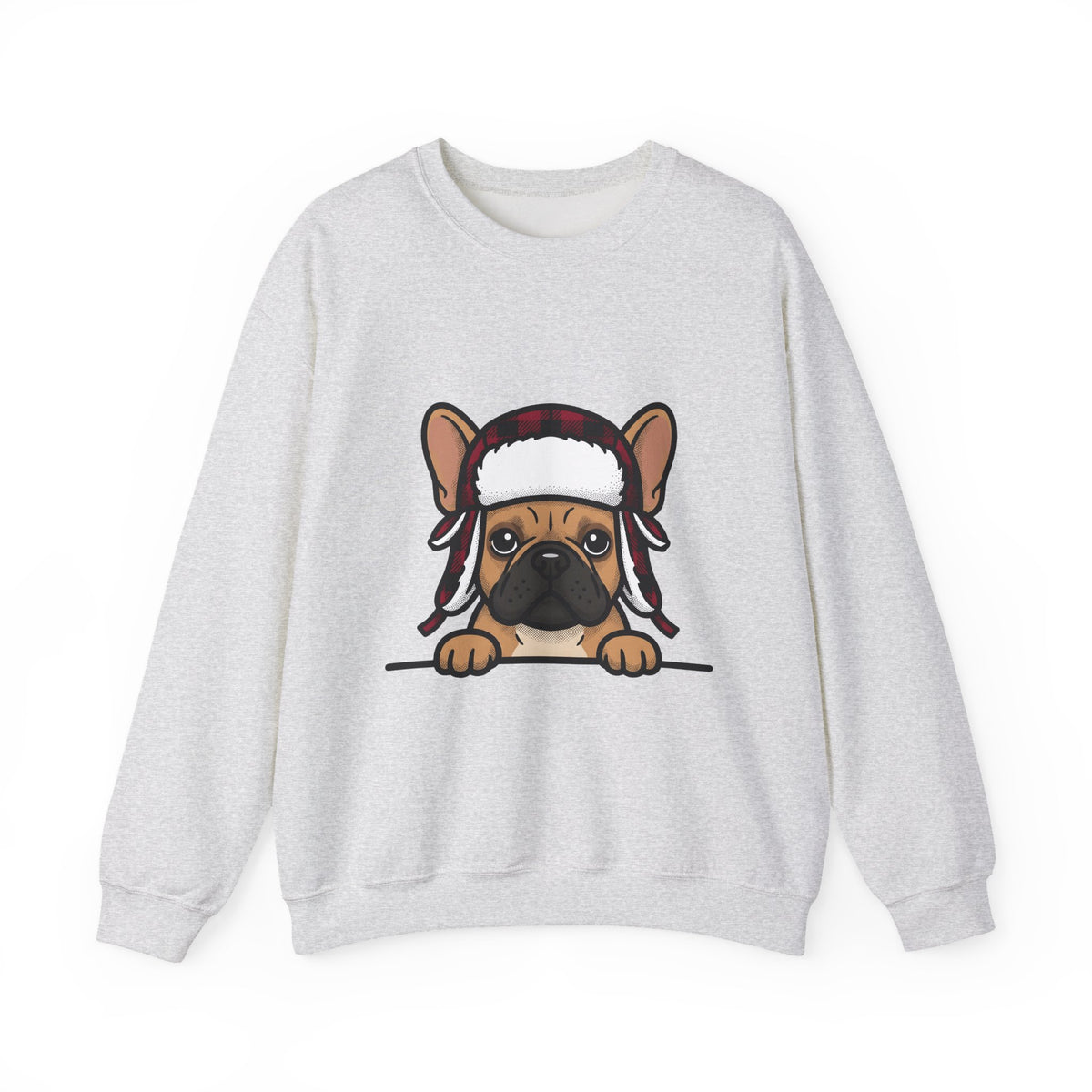French Bulldog Sweatshirt Dog Dogs Gift Women Line Art Sweatshirt Bulldog Sweatshirt Dog Fan Puppy Graphic Illustration Drawing Sketch Winter Hat Sweatshirt