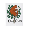 Cat Graphic Blanket Cat Mom Animals Gift Women Hand Drawn Blanket Kitten T