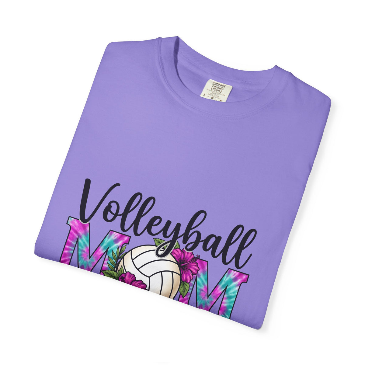 Volleyball Floral T-Shirt Volleyball Mom Sports Gift Women Tie Dye T-Shirt Volleyball T-Shirt Volleyball Enthusiast Batik T-Shirt Athletic Graphic