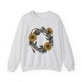 Cord Blossom Circle Sweatshirt Cowgirl Rustic Gift Women Sketch Sweatshirt Flower Circle Sweatshirt Cowgirl Fan Doodle Sweatshirt Country Graphic Hand Drawn