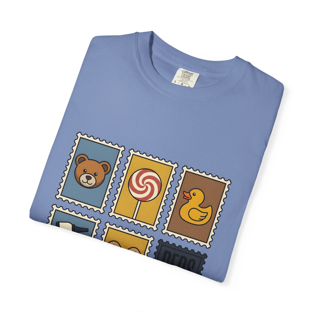 Kids Nurse Stamps T-Shirt Nurses Doctor Gift Women Animated T-Shirt Nursing Stamps T-Shirt Nurse Enthusiast Cartoon T-Shirt Medical Practitioner