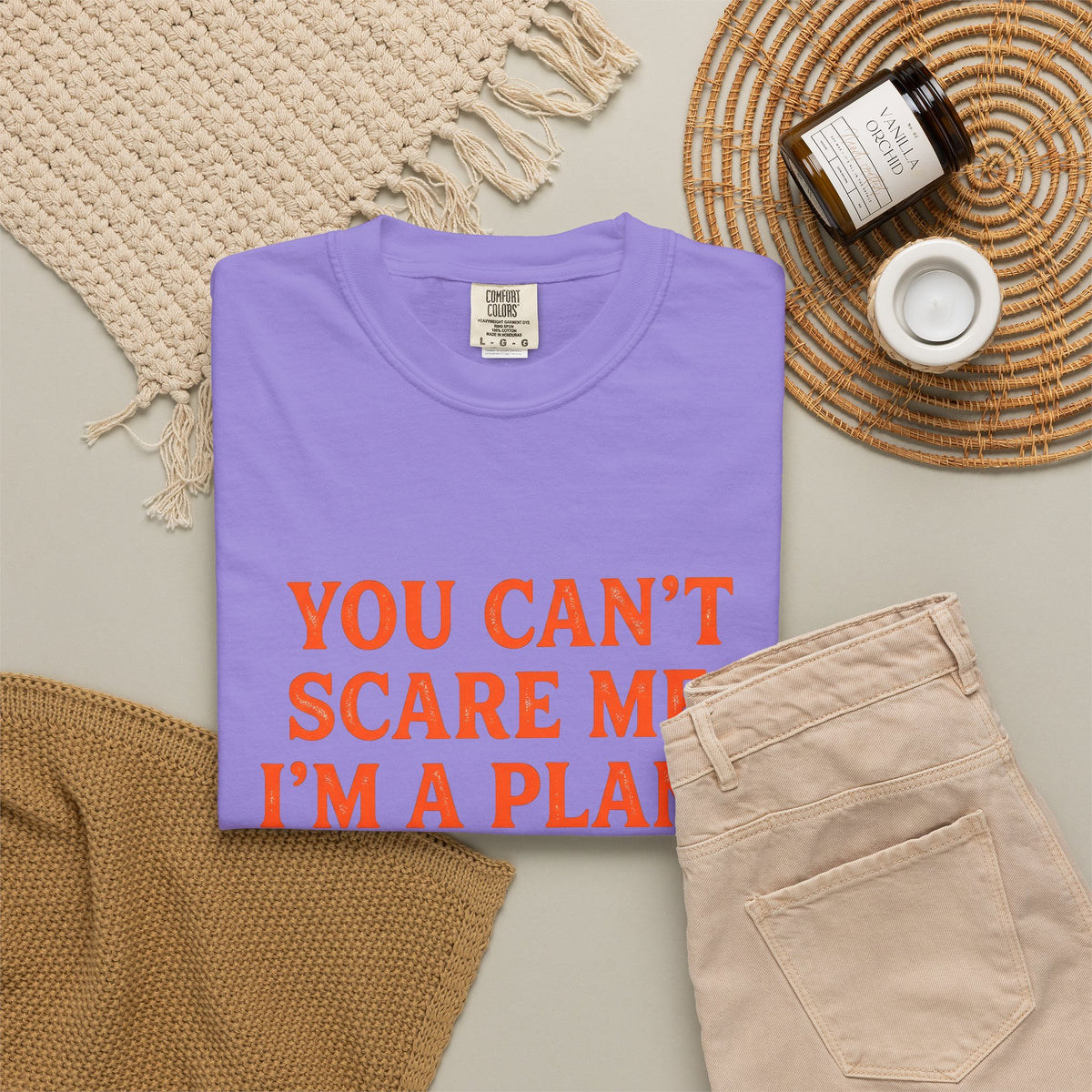 Autumn Leaves Halloween Plant Gift Bold Fall Foliage Spooky Fan Vintage Fall Foliage T-Shirt