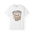 Mummy Costume T-Shirt Halloween Makeup Gift Women Animated T-Shirt Wrap T-Shirt Horror Fan Cartoon T-Shirt Cosmetics Graphic
