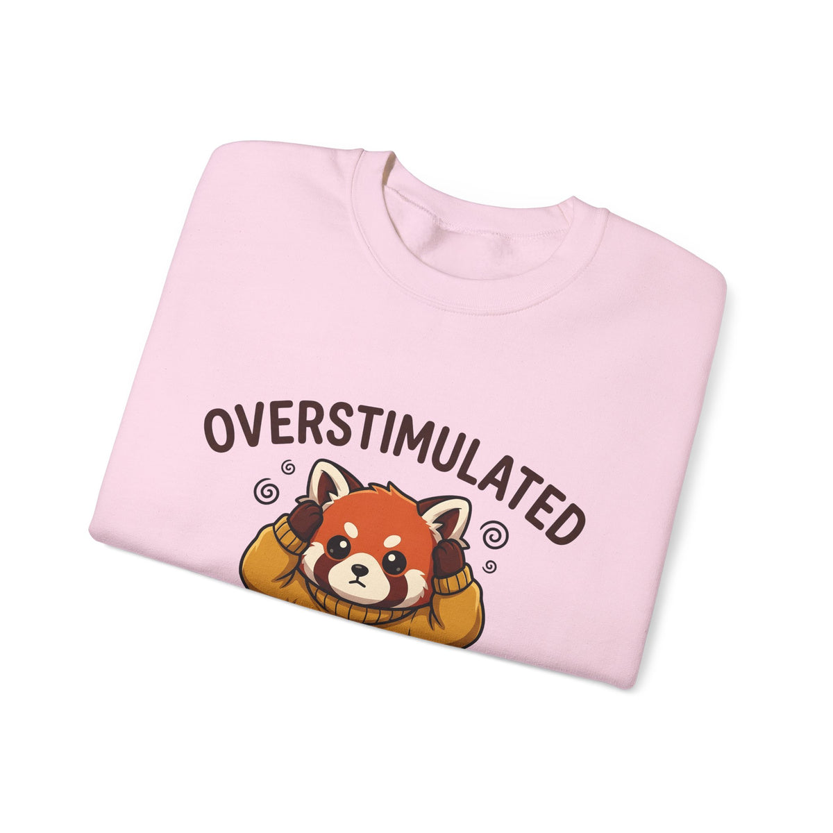 Red Panda Sweatshirt Moms Anxiety Gift Women Kawaii Sweatshirt Panda Sweatshirt Motherhood Fan Mental Health Graphic Sweatshirt Cartoon Sweater Sweatshirt