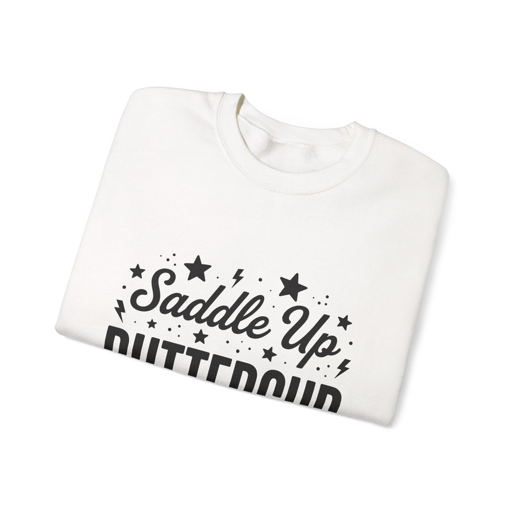 Cowboy Motto Sweatshirt Cowgirl Barnyard Gift Women Thick Sweatshirt Proverb Sweatshirt Cowgirl Fan Rustic Sweatshirt Farm Graphic Nostalgic Star Symbols
