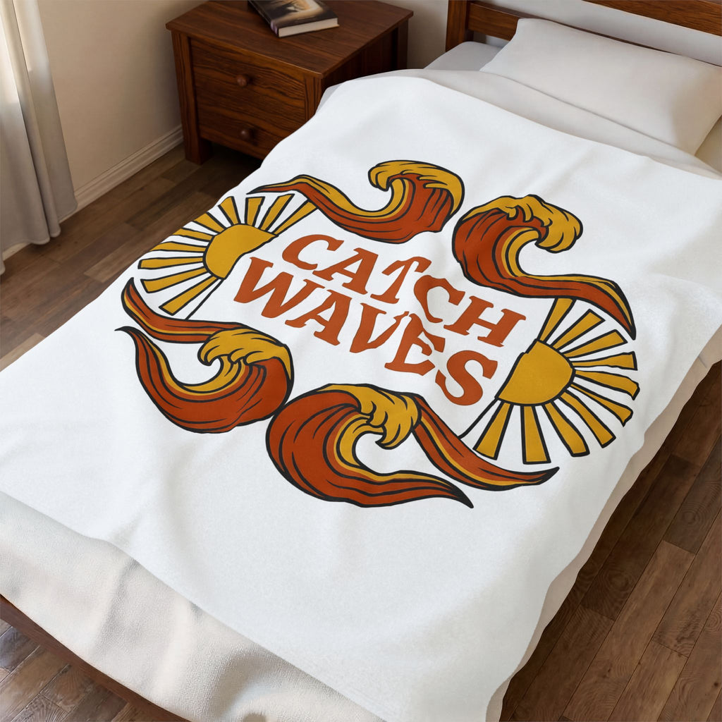 Sea Surf Blanket Surfing Sands Gift Women Classic Blanket Wave Blanket Surfer Fan Beach Blanket Coastal Graphic Heritage Daylight Blanket