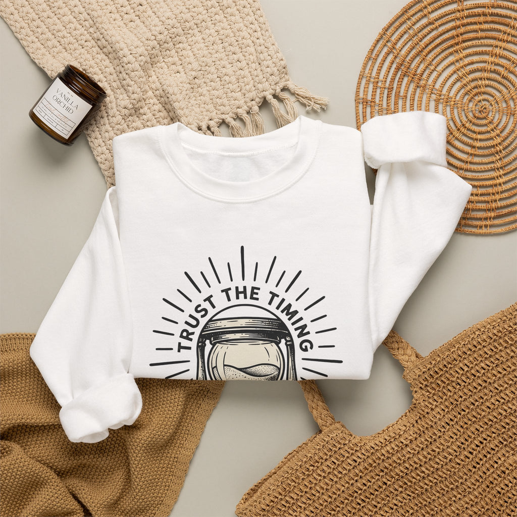 Hourglass Sweatshirt Boho Chic Spiritual Gift Women Tattoo Sweatshirt Sandtimer Sweatshirt Bohemian Enthusiast Ink Sweatshirt Mystical Graphic Vintage Stars