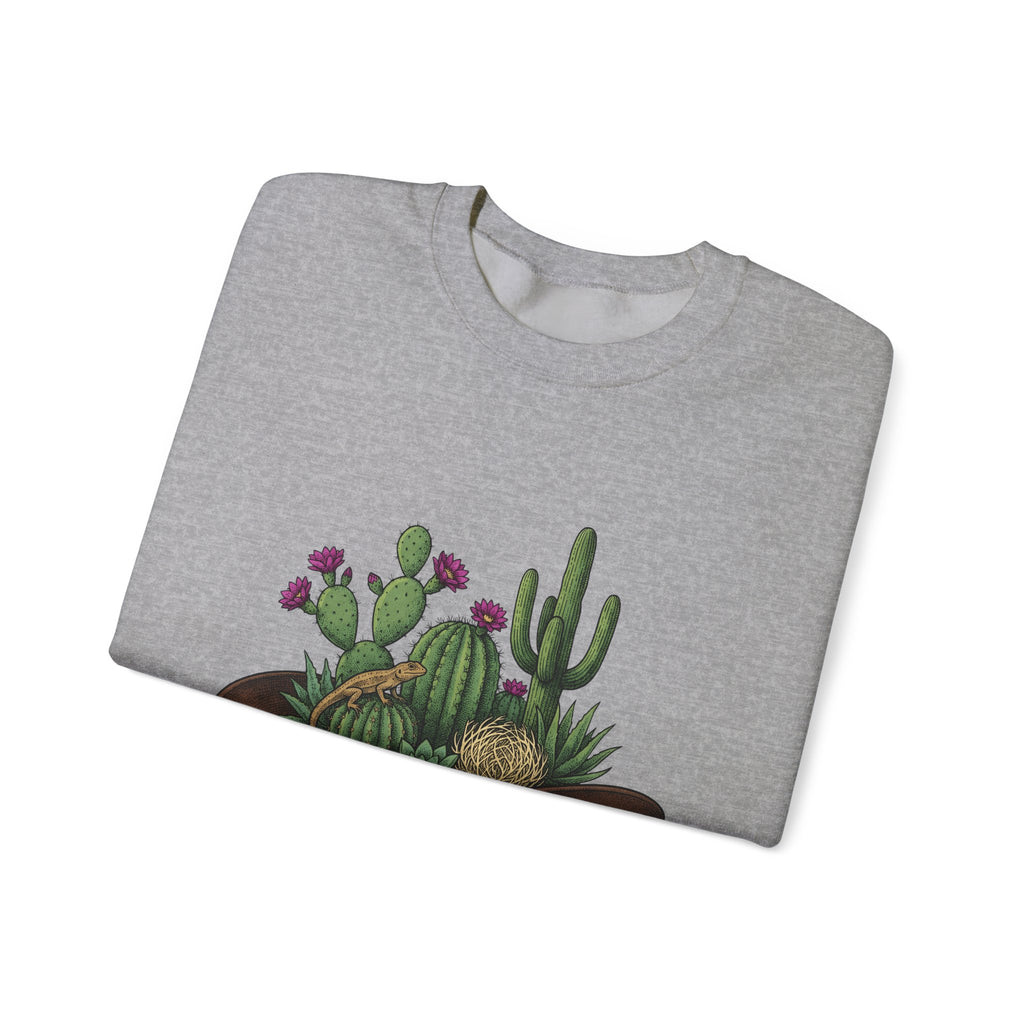Western Hat Cactus Sweatshirt Cowgirl Cowboy Gift Women Rustic Sweatshirt Saguaro Sweatshirt Rodeo Fan Country Sweatshirt Cowboy Graphic Retro Reptile Sweatshirt