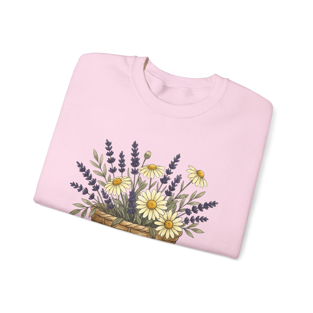 Flower Bunch Sweatshirt Moms Plants Gift Women Hand Drawn Sweatshirt Bouquet Sweatshirt Mother Fan Illustrated Sweatshirt Botanical Graphic Sketch Daisy Bloom