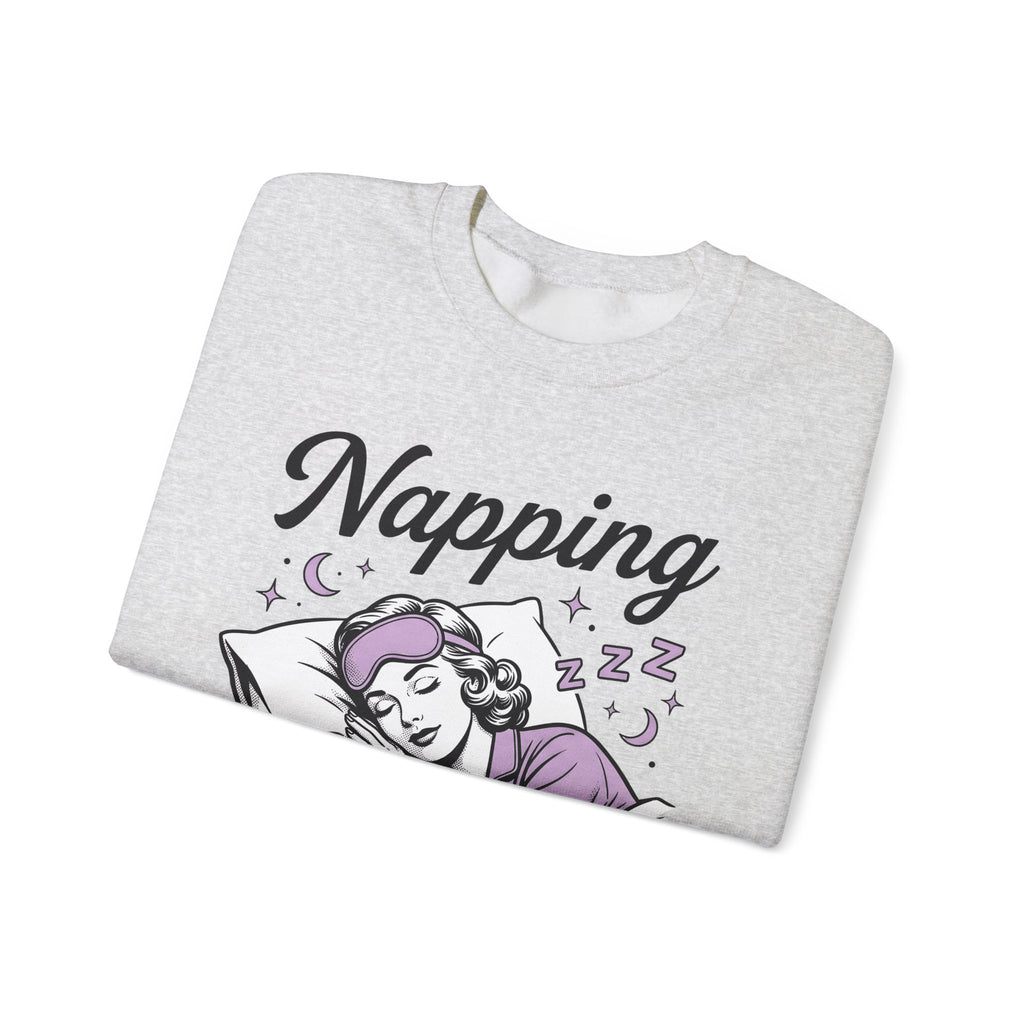 Sleeping Girl Sweatshirt Funny Bedtime Gift Women Antique Sweatshirt Slumbering Girl Sweatshirt Humor Fan Vintage Sweatshirt Sleep Graphic Classic Clock Sweatshirt