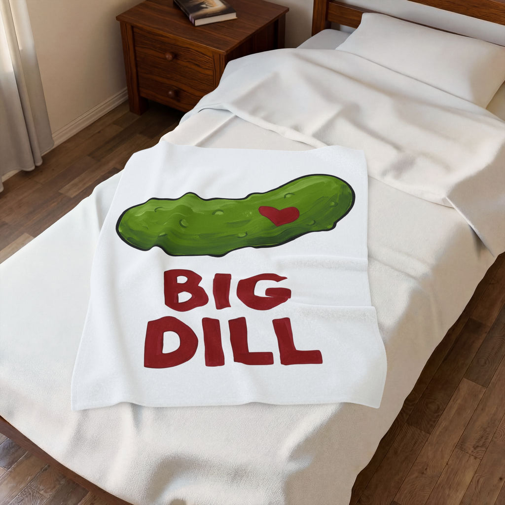 Pickle Illustration Blanket Funny Gastronomy Gift Women Doodle Blanket Dill Blanket Humor Fan Cartoon Blanket Food Graphic Outline Heart Shape