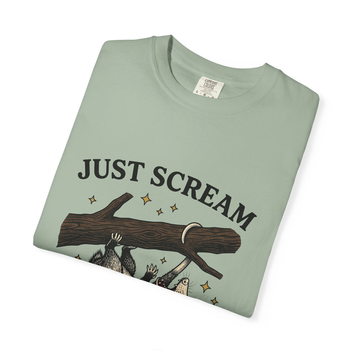 Possum Possum Animal Gift Vintage Opossum Possum Fan Retro Wildlife Hand Drawn Tree T-Shirt