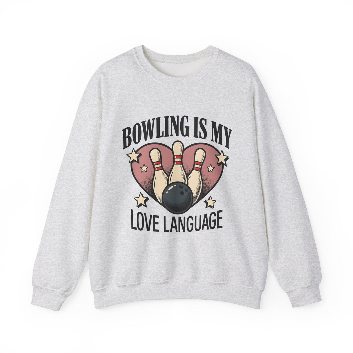 Bowling Pins Ball Sweatshirt Bowling Humor Gift Women Vintage Sweatshirt Bowling Ball Sweatshirt Bowler Fan Distressed Sweatshirt Funny Graphic Retro Heart