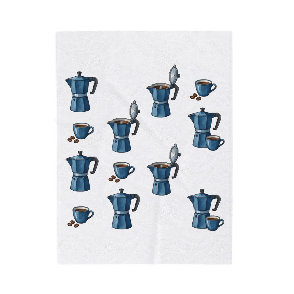 Espresso Maker Coffee Blanket Coffee Cookware Gift Women Paint Blanket Coffee Machine Blanket Coffee Fan Artistic Blanket Kitchenware Graphic