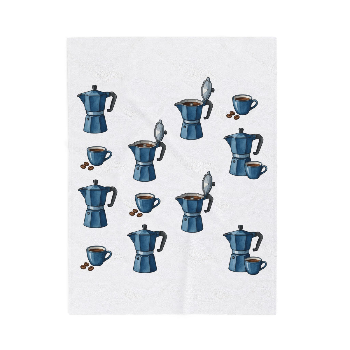 Espresso Maker Coffee Blanket Coffee Cookware Gift Women Paint Blanket Coffee Machine Blanket Coffee Fan Artistic Blanket Kitchenware Graphic