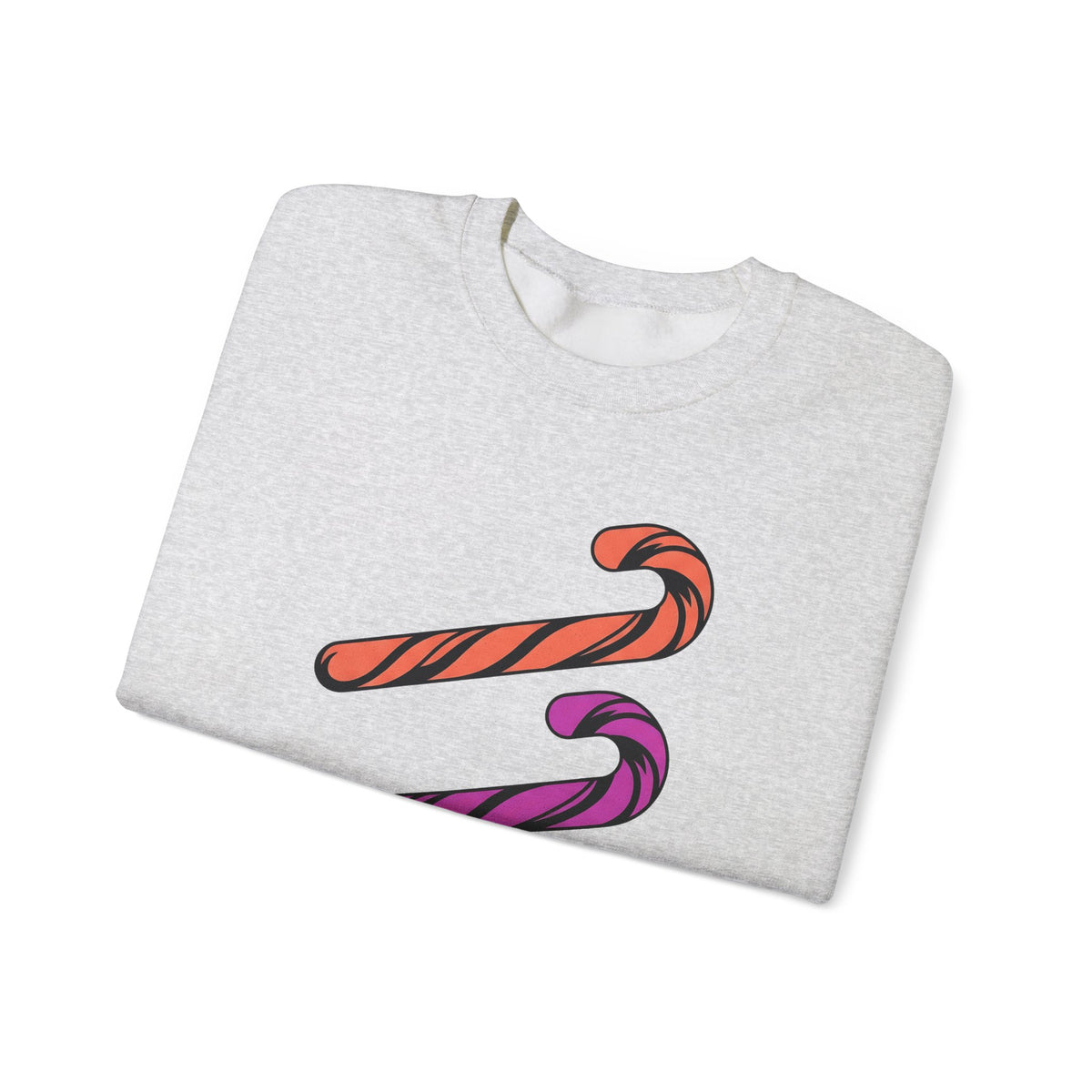 Holiday Candy Sweatshirt Christmas Confectionery Gift Women Flat Design Sweatshirt Candy Sweatshirt Christmas Fan Minimalist Sweatshirt Sweets Graphic Clean