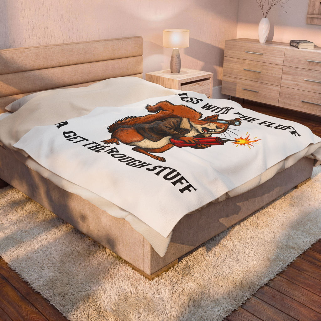Chipmunk Flight Jacket Blanket Funny Wildlife Gift Women Comic Blanket Bomber Jacket Blanket Humor Fan Cartoon Blanket Animal Graphic Retro