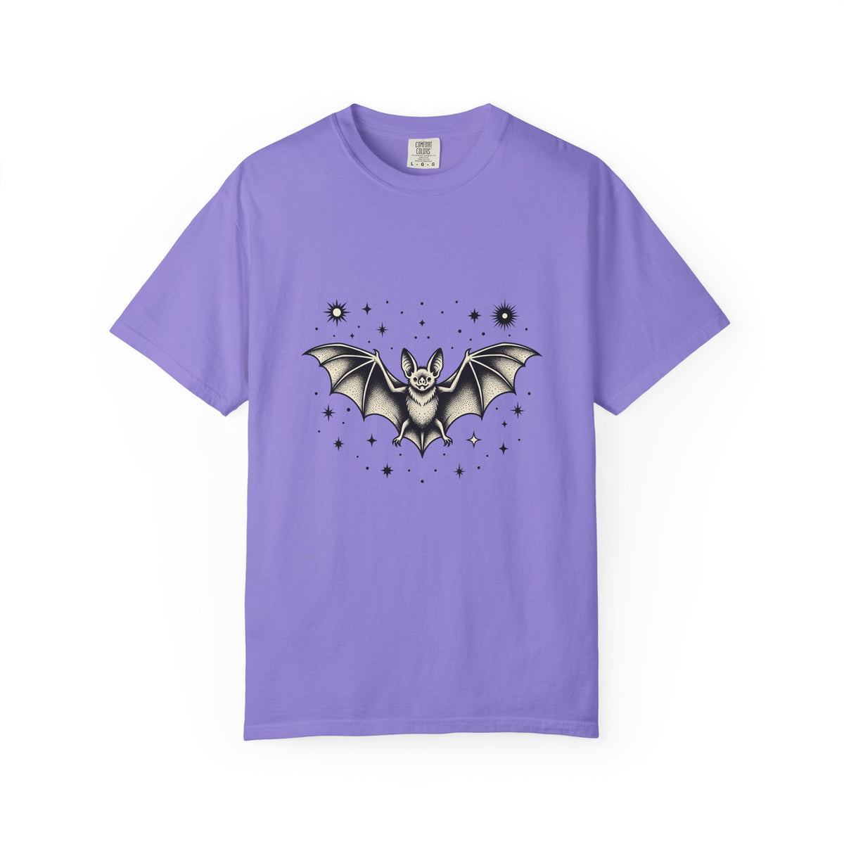 Bat Clipart T-Shirt Cottagecore Dark Art Gift Women Old School T-Shirt Flying Bat T-Shirt Cottage Fan Retro T-Shirt Gothic Graphic Doodle Twinkle