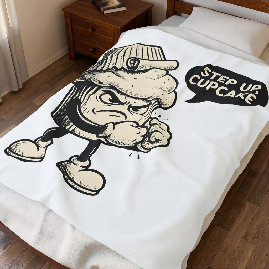 Cake Character Blanket Desserts Satire Gift Women Anime Blanket Pastry Blanket Dessert Fan Manga Blanket Parody Graphic Hand Drawn Speech Cloud