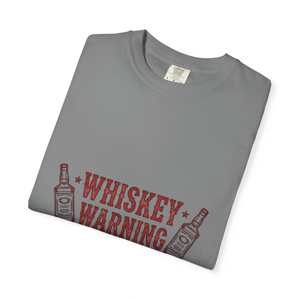 Bourbon Bottle Cowgirl Alcohol Gift Weathered Whiskey Bottle Rodeo Fan Distressed Liquor Old T-Shirt