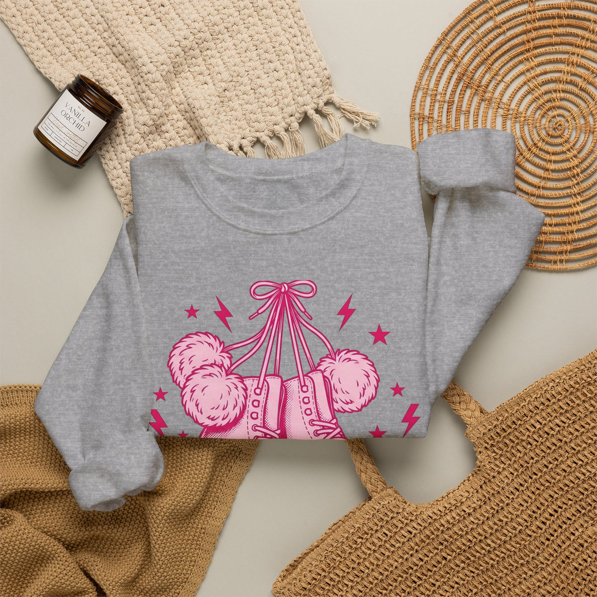 Ice Boots Sweatshirt Holiday Frost Gift Women Hand Drawn Sweatshirt Winter Boots Sweatshirt Christmas Fan Cold Weather Sweatshirt Frosty Graphic Sketch Fluff