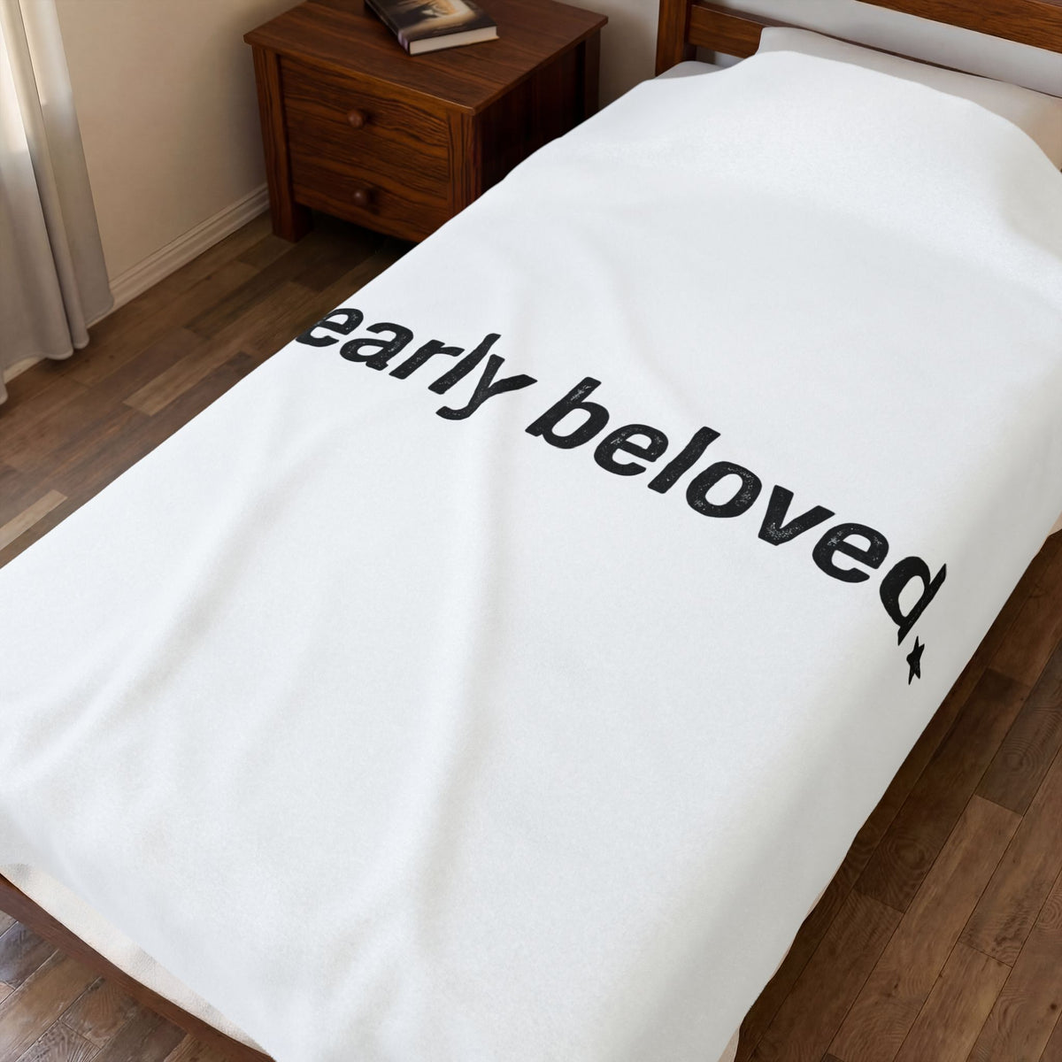 Star Sparkle Lettering Holiday Marriage Gift Vintage Typography Christmas Fan Retro Wedding Blanket