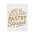 Croissant Blanket Desserts Confections Gift Women Line Art Blanket Pastry Blanket Sweets Fan Minimalist Blanket Treat Graphic Classic Glimmers