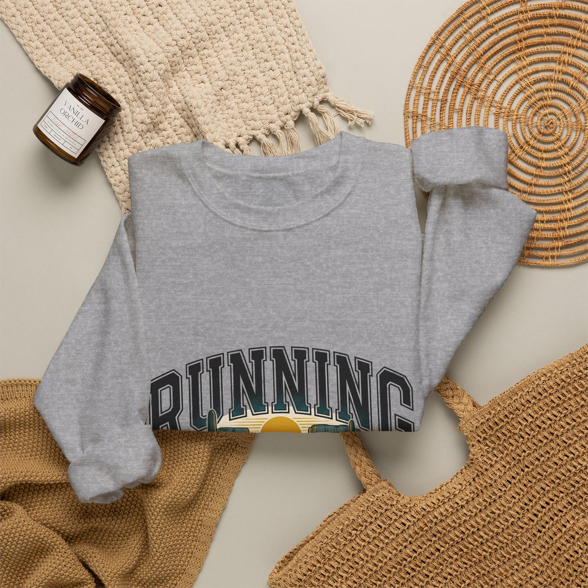 Desert Scene Sweatshirt Running Hiking Gift Women Antique Sweatshirt Desert Sweatshirt Runner Enthusiast Trail Graphic Old School Succulents Sweatshirt