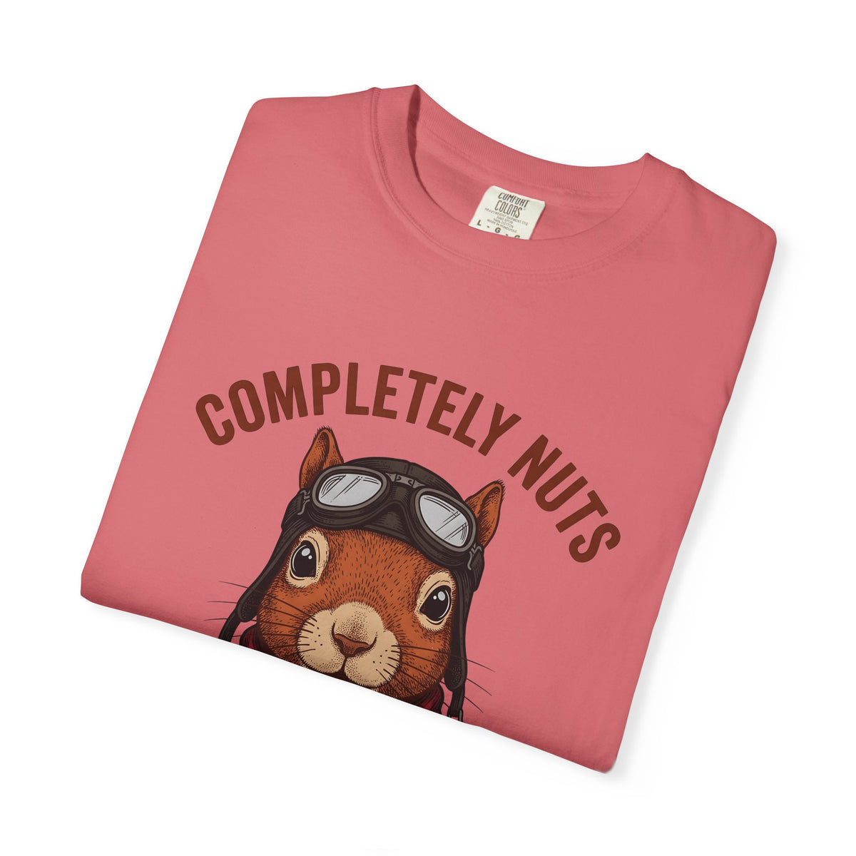 Squirrel Aviator T-Shirt Funny Wildlife Gift Women Comic T-Shirt Chipmunk T-Shirt Humor Fan Cartoon T-Shirt Animal Graphic Retro Pilot Goggles