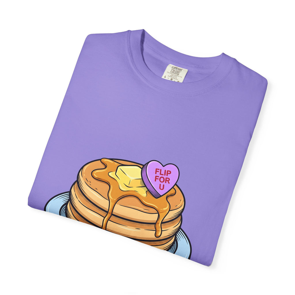 Pancakes Pile T-Shirt Desserts Brunch Gift Women Comic T-Shirt Pancake Stack T-Shirt Sweets Fan Cartoon T-Shirt Breakfast Graphic Design Graphic