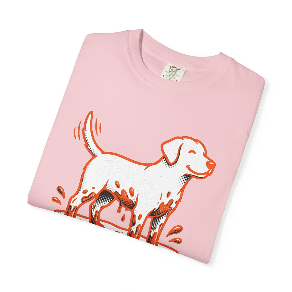 Cute Dog T-Shirt Dog Companion Gift Women Graphic T-Shirt Puppy T-Shirt Dog Owner Fan Canine Graphic Design Pet Sketch Earth T-Shirt