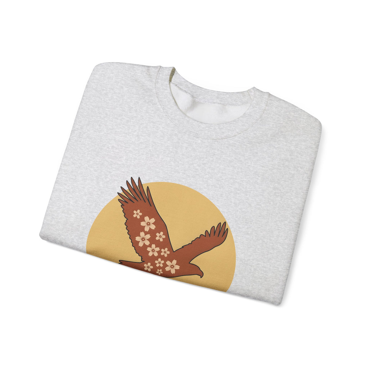 Floral Eagle Sweatshirt Boho Chic Nature Gift Women Boho Sweatshirt Bird Sweatshirt Bohemian Fan Tribal Graphic Sweatshirt Minimalist Mountains Sweatshirt