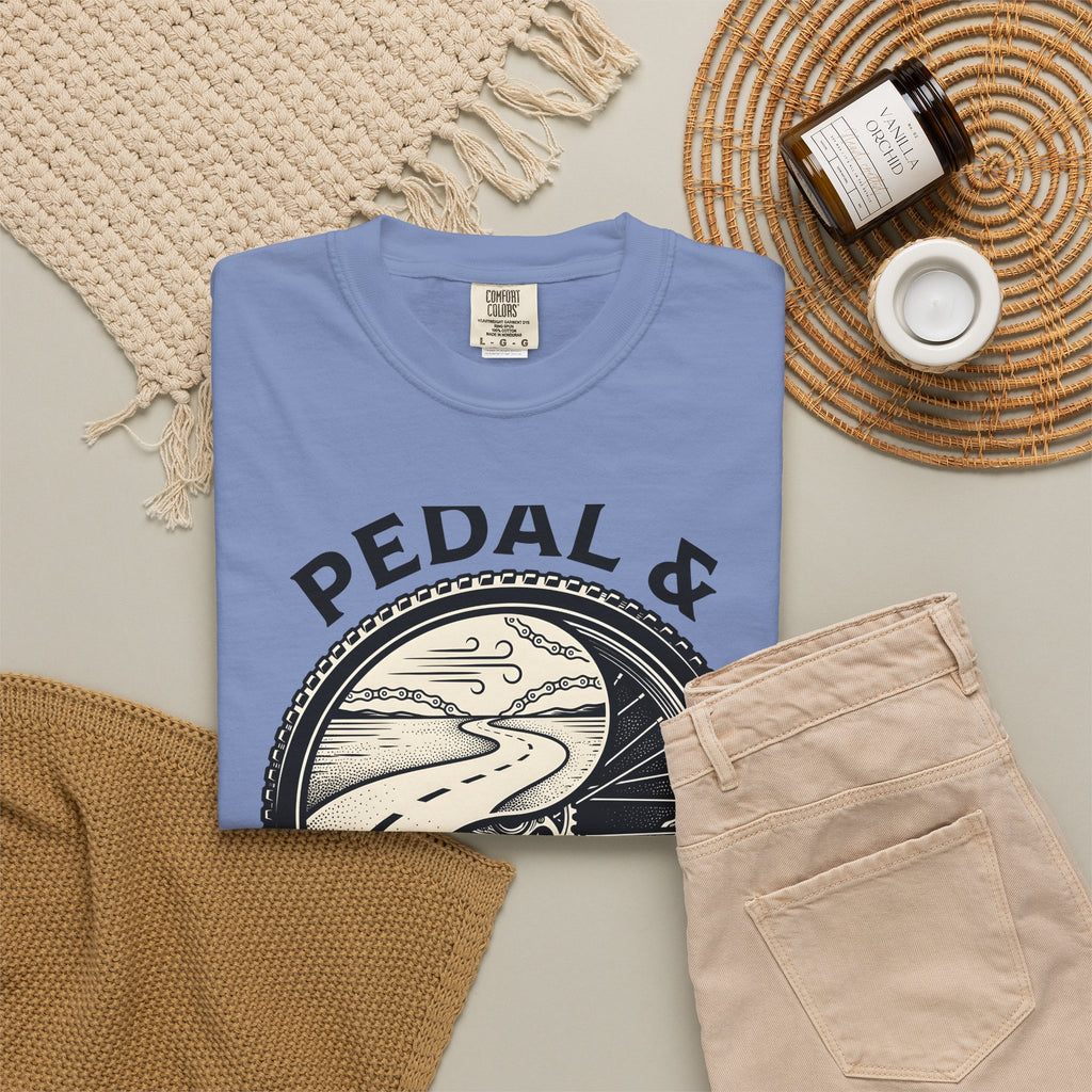 Biking Wheel T-Shirt Cycling Journey Gift Women Heritage T-Shirt Spokes T-Shirt Cyclist Enthusiast Vintage T-Shirt Travel Graphic Nostalgic