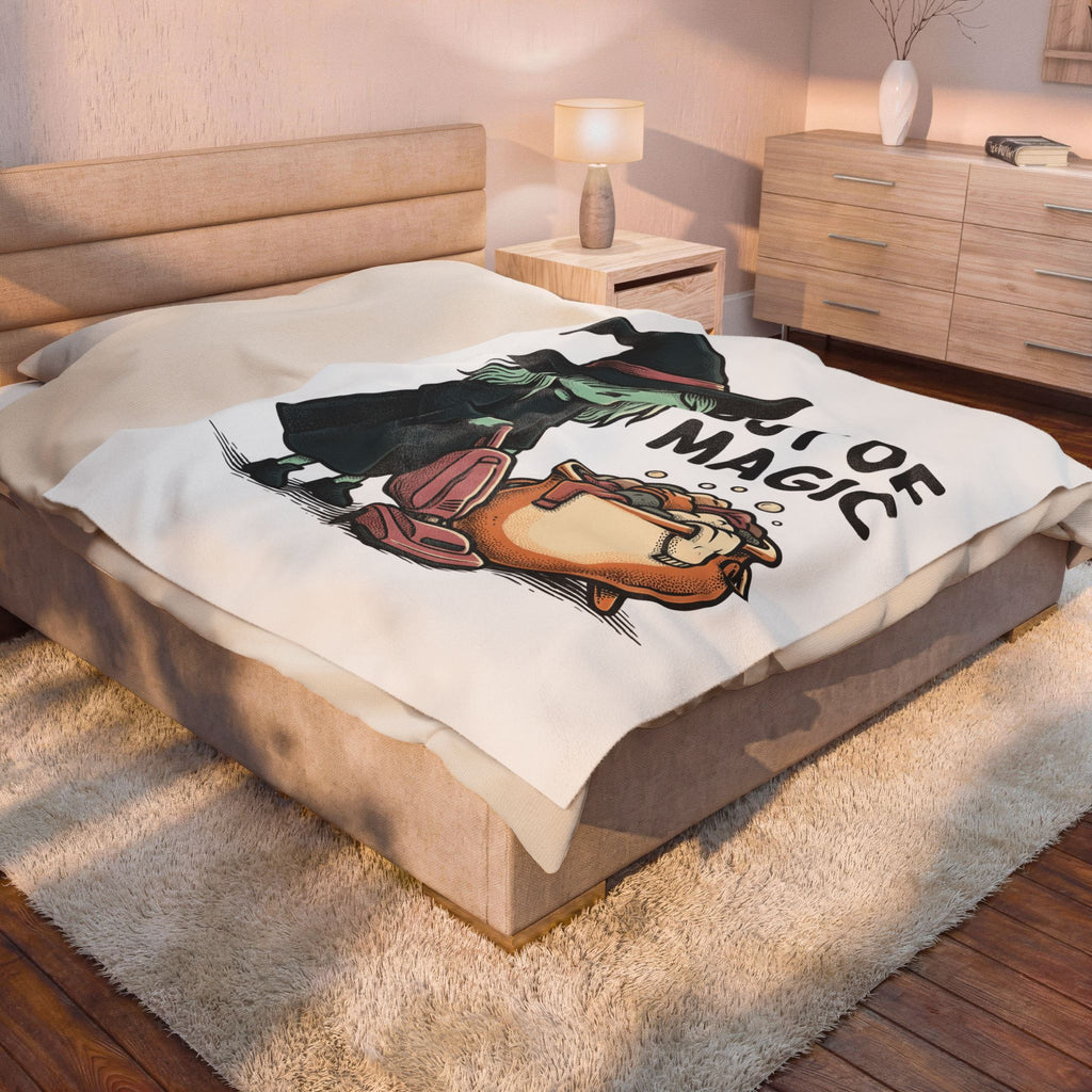 Magic Vacuum Blanket Halloween Joke Gift Women Hand Drawn Blanket Suction Machine Blanket Horror Fan Hand Drawn Blanket Prank Graphic Distressed