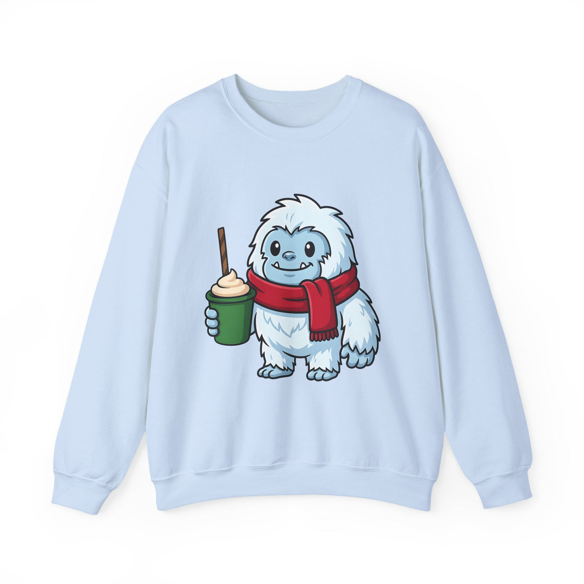 Abominable Snowman Christmas Holiday Gift Comic Yeti Xmas Fan Cartoon Holiday Chibi Sweatshirt