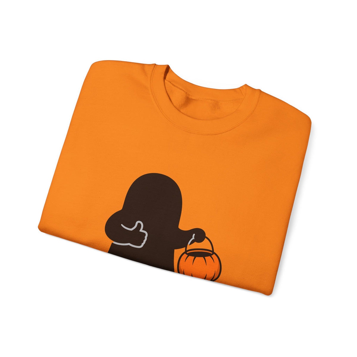 Ghost Halloween Satire Gift Specter Horror Fan Spooky Parody Plain Halloween Sweatshirt