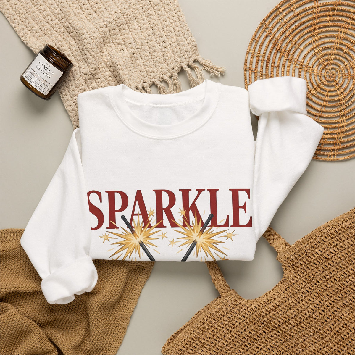 Sparkler Bow Sweatshirt 4th Of July America Gift Women Hand Painted Sweatshirt Sparkler Sweatshirt Independence Day Fan Painted Sweatshirt Patriotic Graphic
