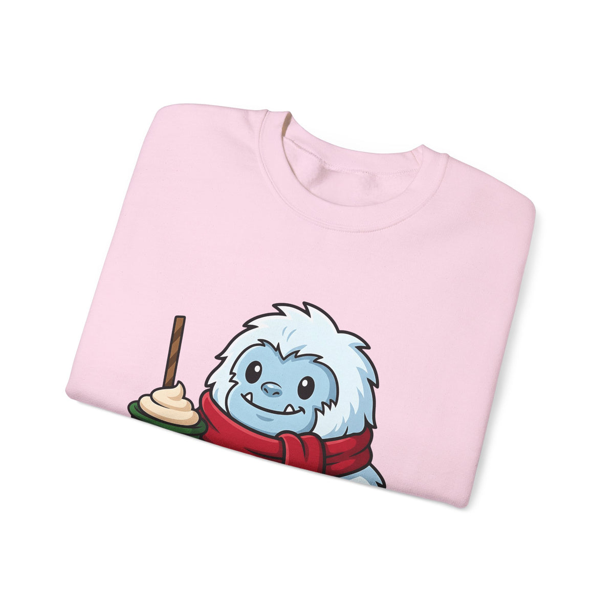 Abominable Snowman Christmas Holiday Gift Comic Yeti Xmas Fan Cartoon Holiday Chibi Sweatshirt