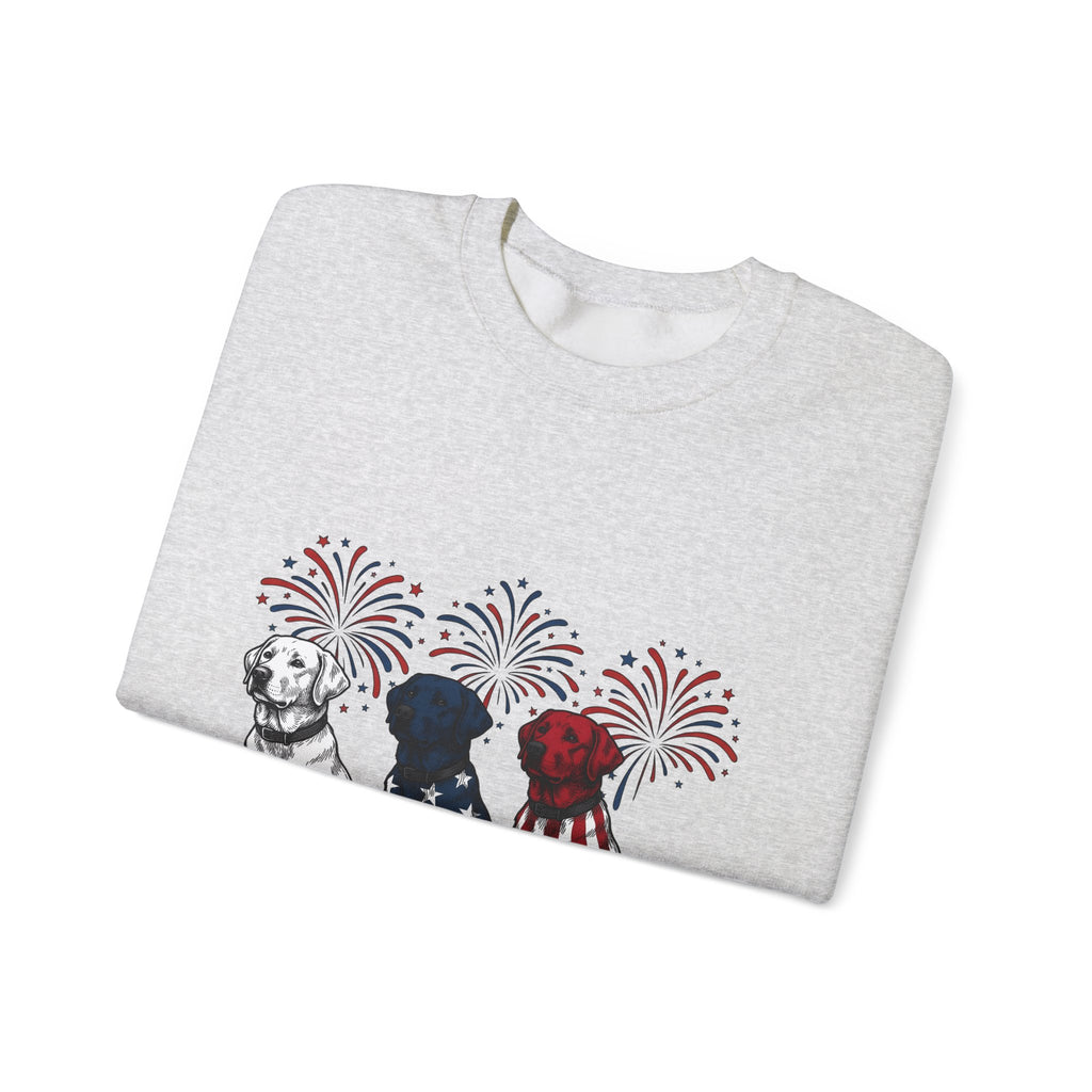 American Dogs Sweatshirt America/4th Of July Pet Gift Women Sketch Sweatshirt Canine Sweatshirt Patriot Fan Hand Drawn Sweatshirt Animal Graphic Retro