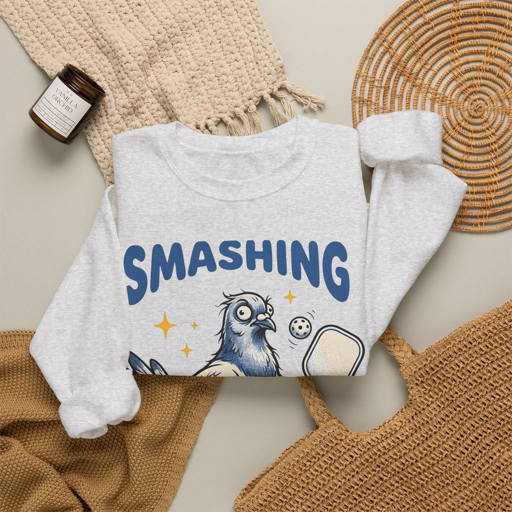 Flying Bird Pickleball Sweatshirt Pickleball Critters Gift Women Drawing Sweatshirt Pickleball Sweatshirt Pickleball Fan Illustrations Sweatshirt Creature