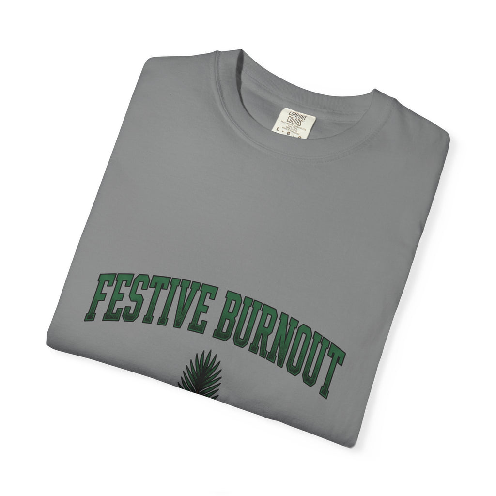 Palm Leaf Holiday Noel Gift Heavy Frond Christmas Fan Vintage Christmas Classic Seasonal Leaf T-Shirt
