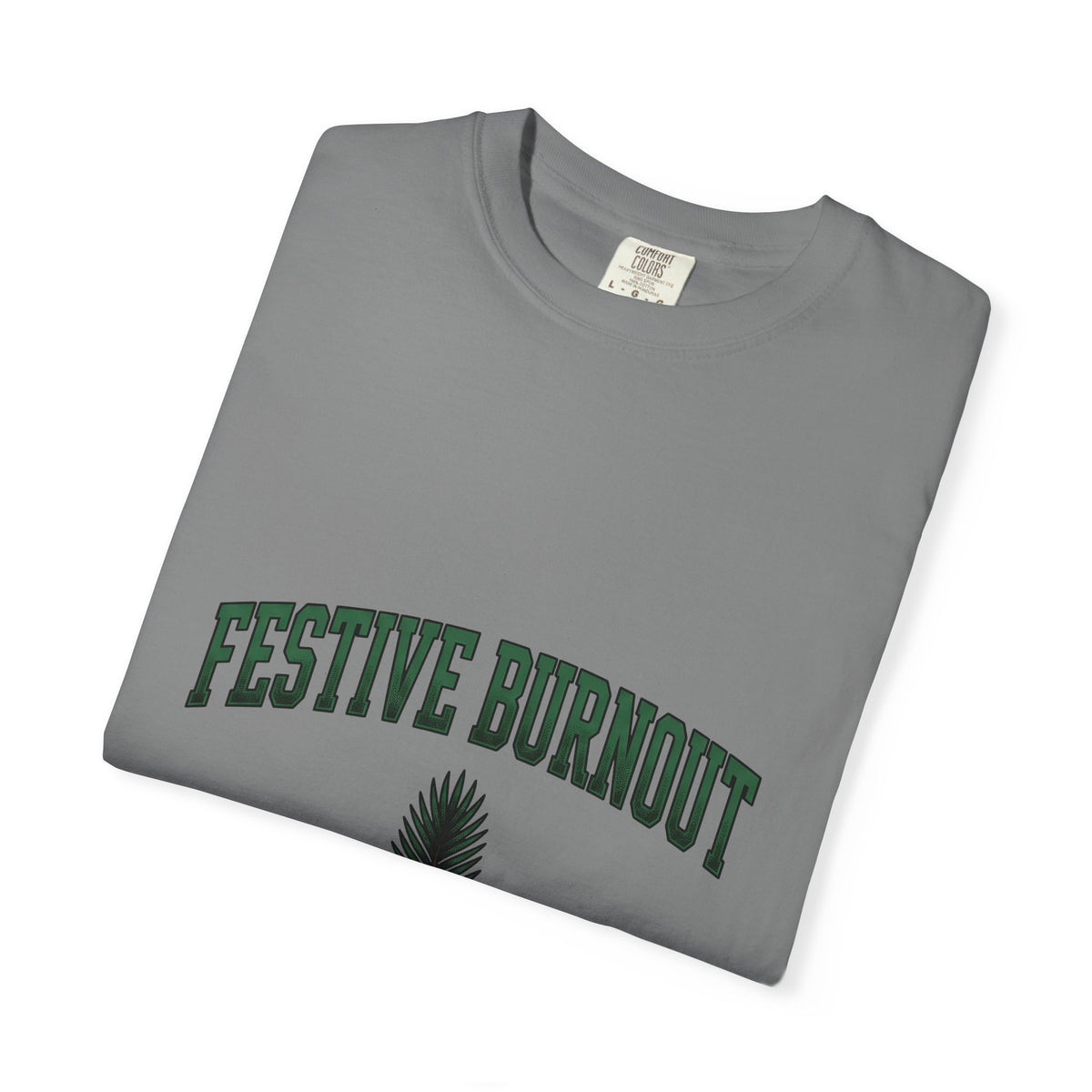 Palm Leaf Holiday Noel Gift Heavy Frond Christmas Fan Vintage Christmas Classic Seasonal Leaf T-Shirt