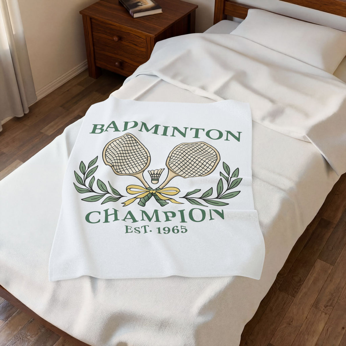 Birdie Rackets Blanket Badminton Fitness Gift Women Retro Blanket Shuttlecocks Blanket Badminton Enthusiast Vintage Blanket Workout Graphic Doodle